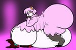  alpaca animal_crossing anthro belly big_belly big_breasts big_butt blue_eyes blush breasts brown_hair butt camelid female fur hair hooves huge_breasts huge_butt hyper hyper_belly hyper_breasts hyper_butt kurohachuurui male mammal mature_female morbidly_obese nintendo obese overweight overweight_female pink_fur red_skin reese_(animal_crossing) unknown_species video_games white_fur 