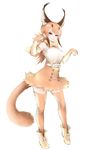  animal_ears ankle_boots bangs bare_shoulders belt black_hair boots bow bowtie breasts caracal_(kemono_friends) caracal_ears caracal_tail closed_mouth elbow_gloves eyebrows eyebrows_visible_through_hair eyelashes full_body gloves gradient_hair grey_eyes hair_between_eyes high-waist_skirt ise_(0425) kemono_friends large_breasts long_hair looking_away miniskirt multicolored multicolored_clothes multicolored_footwear multicolored_gloves multicolored_hair orange_bow orange_footwear orange_gloves orange_hair orange_legwear orange_neckwear orange_skirt platform_boots platform_footwear shirt sidelocks simple_background skirt sleeveless sleeveless_shirt smile solo standing tail thighhighs tiptoes white_background white_belt white_footwear white_gloves white_hair white_shirt 