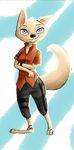  2018 anthro canine clothed clothing disney female fox fur invalid_tag keranow mammal simple_background skye_(zootopia) zootopia 