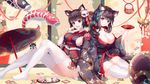  :d alcohol animal animal_ears aqua_eyes asanogawa_(tutufcc) azur_lane bangs bell black_hair black_kimono blunt_bangs blush breasts brown_hair bug butterfly butterfly_hair_ornament candy card cat_ears cleavage collarbone cup dango dog doll drink drooling eyebrows_visible_through_hair fd floral_print food fusou_(azur_lane) hair_ornament hair_over_shoulder highres holding holding_cup holding_food insect japanese_clothes jingle_bell kimono knees_up large_breasts long_hair long_sleeves looking_at_viewer multiple_girls nengajou new_year no_shoes open_mouth oriental_umbrella plate print_kimono red_eyes ribbon sakazuki sake shiny shiny_hair short_hair sideboob sitting smile tail thighhighs thighs umbrella wagashi wide_sleeves yamashiro_(azur_lane) yokozuwari zettai_ryouiki 