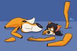  amputee armless canine cuntboy fox fur intersex jasentamiia legless mammal modular orange_fur pussy quadruple_amputee solo white_fur 