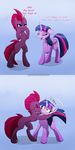  ! 2018 absurd_res blue_background blush chest_tuft collage cute cutie_mark dialogue duo english_text equine eye_scar eyelashes eyes_closed female female/female fizzlepop_berrytwist_(mlp) friendship_is_magic fur happy hi_res horn hug kissing makeup mammal mascara mercurial64 my_little_pony my_little_pony_the_movie open_mouth open_smile purple_eyes scar shadow signature simple_background smile sparkles standing surprise teal_eyes teeth tempest_shadow_(mlp) text tongue tuft twilight_sparkle_(mlp) unicorn watermark wide_eyed winged_unicorn wings 