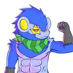  abs anthro biceps clothing dewott digital_drawing_(artwork) digital_media_(artwork) feline fur fusion hybrid lazyneko looking_at_viewer luxray male mammal muscular muscular_male nintendo pecs pok&eacute;mon pok&eacute;mon_(species) pok&eacute;mon_fusion simple_background smile solo video_games 