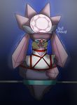  ball_gag bdsm blindfold bondage bound crystal diamond_(gem) diancie female gag gagged gem legendary_pok&eacute;mon nintendo not_furry pok&eacute;mon pok&eacute;mon_(species) rope simple_background soupcanz video_games 