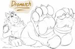  4_toes anthro barefoot blade dromarch feet feline foot_focus hindpaw kampferwolf mammal pawpads paws plantigrade signature soles tiger toes xenoblade_chronicles_2 