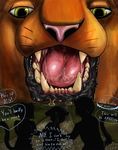  aeywon anthro digital_media_(artwork) drooling esthela exiled-tiger feline female lips macro mammal messy micro nervous offering_(disambiguation) open_mouth sacrifice saliva scared teeth tongue vore 