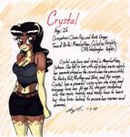  2017 anthro black_hair breasts brown_eyes cleavage clothed clothing crystal_(oc) english_text equine eyelashes fan_character female hair hi_res horse mammal model_sheet my_little_pony newyorkx3 pony solo text wide_hips 