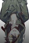  black_hair hairband highres hood hood_up hoodie kagerou_project male_focus open_mouth seto_kousuke shizu_(9394marimo) solo upside-down yellow_eyes 