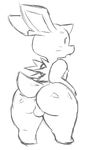  anus balls big_butt black_and_white butt full-length_portrait girly horn looking_back male monochrome nidoran nidoran♂ nintendo nipples nude nyquil open_mouth perineum pok&eacute;mon pok&eacute;mon_(species) portrait rear_view simple_background sketch solo spikes standing thick_thighs video_games white_background 