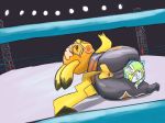  anus big_butt butt camel_toe clothing cosplay_pikachu dipstick_tail gaping gaping_anus mask multicolored_tail nintendo pachirisu pikachu pikachu_libre pok&eacute;mon pok&eacute;mon_(species) pussy shit-tier-skunk submission_hold tight_clothing video_games wrestling 
