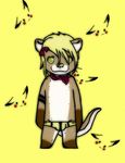  chibi clothing mammal mustelid necktie nintendo otter pikachu pok&eacute;mon pok&eacute;mon_(species) underwear video_games yuuki_otter_(character) 