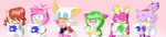  &lt;3 amy_rose archie_comics blaze_the_cat blush clothing cosmo_the_seedrian gloves lipstick makeup paper rouge_the_bat sally_acorn shy smile sonic_(series) sonic_riders wave_the_swallow 