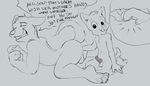  age_difference anal anal_fisting anal_penetration anthro balls canine compfive cub dog duo father father_and_son fisting incest male male/male mammal monochrome parent penetration penis sketch son young 