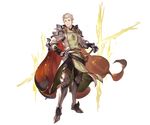  armor armored_boots boots cape charioce_xvii full_body gloves granblue_fantasy male_focus minaba_hideo official_art orange_eyes pauldrons shingeki_no_bahamut solo standing sword transparent_background weapon white_hair 