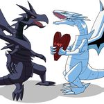  &lt;3 blue-eyes_white_dragon blue_eyes burume claws cute dragon red-eyes_black_dragon scalie sfbwd sharp_teeth teeth yu-gi-oh ぶるめ 