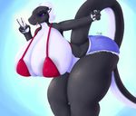  anthro big_breasts breasts clothing dragon female huge_breasts hyper hyper_breasts looking_at_viewer maxine-dragon-787 maxine_dragon nipple_bulge overweight smile solo standing tight_clothing tongue tongue_out 