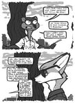  anthro canine clothed clothing comic dialogue disney duke_weaselton duo english_text eyewear fox fur luraiokun male mammal mustelid necktie nick_wilde sunglasses text weasel zootopia 