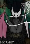  anthro anus arthropod atendedordeboludos black_sclera breasts clothing detailed_background forest hollow_knight hornet_(hollow_knight) insect looking_at_viewer melee_weapon needle nude pussy solo spread_legs spreading tagme thread tree weapon 