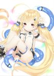  aruma_(sawayaka_tokuko_miruku) azur_lane bangs between_legs black_footwear blonde_hair blush breasts character_name closed_mouth commentary_request detached_sleeves double_v dress eldridge_(azur_lane) eyebrows_visible_through_hair facial_mark hair_ornament hand_between_legs high_heels highres long_hair long_sleeves looking_at_viewer panties puffy_long_sleeves puffy_sleeves red_eyes shoes small_breasts smile solo tail thighhighs twintails underwear v very_long_hair white_dress white_legwear white_panties 