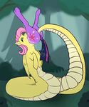  2017 animated equine female feral fluttershy_(mlp) friendship_is_magic htpot mammal my_little_pony naga open_mouth pussy reptile saliva scalie snake twilight_sparkle_(mlp) vore xyi 