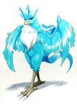  025aki anthro articuno beak blue_feathers blush feathers female legendary_pok&eacute;mon looking_at_viewer nintendo nude pok&eacute;mon pok&eacute;mon_(species) pok&eacute;morph semi-anthro simple_background solo video_games white_background wings 