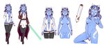  alien blue_hair breasts cleavage clone_wars clothed clothing dave_cheung dildo fan_character female hair head_tails humanoid humanoid_hands jedi lightsaber masturbation model_sheet navel nipples not_furry pants penetration pussy robe sex_toy solo star_wars togruta vaginal vaginal_penetration 