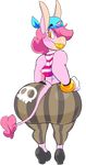 2018 alpha_channel anthro big_butt boon_(vimhomeless) bracelet butt clothing equine footwear girly hand_on_hip high_heels horn huge_butt jewelry lipstick looking_back makeup male mammal pants shoes solo thick_thighs unicorn vimhomeless voluptuous wide_hips 