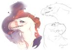  2016 avian beak bird blue_eyes digital_drawing_(artwork) digital_media_(artwork) feral grypwolf headshot_portrait portrait sketch smile solo 