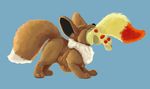  ambiguous_gender eevee eyes_closed fennekin feral imperfectflame nintendo pawpads paws pok&eacute;mon pok&eacute;mon_(species) simple_background video_games vore 