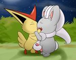  balls cinccino cum frottage kissing legendary_pok&eacute;mon male male/male nintendo penis pok&eacute;mon pok&eacute;mon_(species) sex snowballing tapering_penis victini video_games yumei 