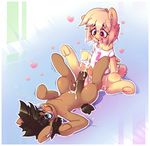  animal_genitalia balls blush clothed clothing cum duo earth_pony equine eyewear fan_character girly glasses hair hoodie_(artist) horse male mammal my_little_pony orgasm pegasus penis pony spread_legs spreading tongue tongue_out wings 