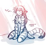  2018 anthro breasts casual_nudity chest_tuft digitigrade eyes_closed featureless_breasts feline female flora_(twokinds) fur hi_res keidran kneeling mammal monochrome nude shower showering simple_background sketch smile solo sound_effects striped_fur stripes tiger tom_fischbach tuft twokinds webcomic wet white_background 