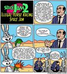  bald bugs_bunny clothing comic desert dipstick_ears english_text fire fur grey_fur human humor kneeling lagomorph looney_tunes mammal money nude onegianthand rabbit space_jam speech_bubble text warner_brothers 