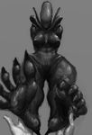  5_toes alien alien_(franchise) alien_girl big_breasts black_skin breasts butt claws digital_media_(artwork) eyeless feet female foot_fetish foot_worship grey_background human humanoid humanoid_feet invalid_tag lips mammal monster monster_girl_(genre) nails nihilophant nipples not_furry pussy simple_background smile toe_claws toes tubes wide_hips xenomorph 