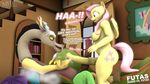  16:9 3d_(artwork) animal_genitalia animal_penis anthro anthro_on_anthro anthrofied big_penis breasts butt dialogue dickgirl dickgirl/male digital_media_(artwork) discord_(mlp) duo english_text equine equine_penis erection fluttershy_(mlp) friendship_is_magic handjob hi_res inside intersex intersex/male male mammal moorsheadfalling my_little_pony nude pegasus penis precum sex source_filmmaker text wings 