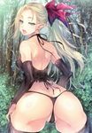  ass erect_nipples kobayashi_yuukou pantsu pointy_ears tagme thong 