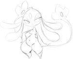 black_and_white breasts featureless_breasts female frown full-length_portrait hand_on_hip legendary_pok&eacute;mon looking_away mesprit monochrome nintendo nude nyquil pok&eacute;mon pok&eacute;mon_(species) portrait pussy simple_background sketch solo standing thick_thighs video_games white_background 