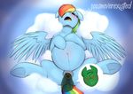  2018 anon blush duo equine female friendship_is_magic hair hooves jcosneverexisted lying male male/female mammal multicolored_hair my_little_pony on_back open_mouth pegasus penetration pregnant pussy rainbow_dash_(mlp) rainbow_hair sex solo_focus spread_legs spreading underhoof vaginal vaginal_penetration wings 