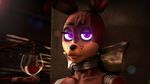  3d_(artwork) alcohol animatronic anthro beverage bexstinsfm canine digital_media_(artwork) fan_character female five_nights_at_freddy&#039;s hair hi_res holding_object lagomorph looking_at_viewer machine mammal robot simple_background video_games wine wine_glass 