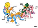 babs_bunny buster_bunny plucky_duck shirley_the_loon tiny_toon_adventures 