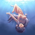  aaaa blue_eyes blue_hair breasts dawn freediving nintendo nipples nude open_mouth pokemon uncensored underwater 