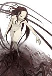  agatha_(claymore) breasts claymore forehead long_hair looking_down medium_breasts nude solo tentacles walking yamawaku 