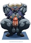  abs anthro badge balls bdsm belly biceps big_balls big_muscles big_penis blue_eyes blush bottomless bovine buffalo chief_bogo clothed clothing crouching cum cum_on_penis darknessminotaur disney erection flexing front_view fur grey_fur hands_behind_head hi_res hooves horn huge_penis humanoid_penis jewelry looking_at_viewer male mammal manly mature_male muscular muscular_male necklace nipples nude officer one_eye_closed open_shirt partially_retracted_foreskin pecs penis police pose precum shirt simple_background smile solo spread_legs spreading teeth thick_penis torn_clothing uncut uniform vein veiny_penis zootopia 