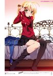  bandaid cosplay fate/stay_night saber thighhighs toosaka_rin watanabe_akio 