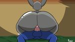  2018 animated anthro balls big_butt bouncing_butt butt cowgirl_position digital_media_(artwork) duo erection female female_on_top huge_butt lagomorph male male/female mammal on_top penis pestilence_(personification) plaga rabbit sex straddling thick_thighs wide_hips 