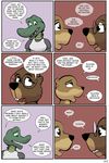  2018 alligator angie_(study_partners) anthro beaver breasts buckteeth comic crocodilian dialogue english_text eyewear fangs female glasses green_eyes lisa_(study_partners) mammal mustelid open_mouth otter reptile rodent sarah_(study_partners) scalie speech_bubble study_partners teeth text thunderouserections tongue 