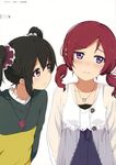  love_live! milky_been! nishikino_maki ogipote see_through sweater yazawa_nico 