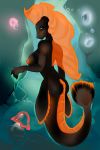  2017 anthro big_breasts breasts female fin fish glowing hi_res marine nastynatalie nipples non-mammal_breasts nude solo 