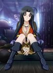  1girl black_hair breasts cleavage ikkitousen kaku_bunwa large_breasts long_hair tagme 