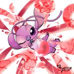  &lt;3 2017 4_fingers abstract_background alien angel_(lilo_and_stitch) antennae blowing_kiss blue_tongue chest_markings claws digital_drawing_(artwork) digital_media_(artwork) disney energy experiment_(species) eyelashes fur hi_res jewelpetgarnet lilo_and_stitch looking_at_viewer markings one_eye_closed open_mouth open_smile pawpads pink_fur purple_claws purple_eyes purple_nose purple_pawpads signature smile solo toes wink 